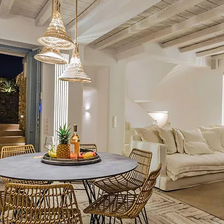 Splendid Mykonos Agape 5 Bedrooms Private Pool With Stunning Sea Views Outdoor Lounge Dining Area Hot Tub *