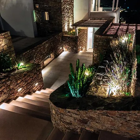 Villa Splendid Mykonos Agape 5 Bedrooms Private Pool With Stunning Sea Views Outdoor Lounge Dining Area Hot Tub