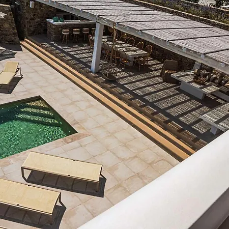Splendid Mykonos Agape 5 Bedrooms Private Pool With Stunning Sea Views Outdoor Lounge Dining Area Hot Tub * Kalafatis